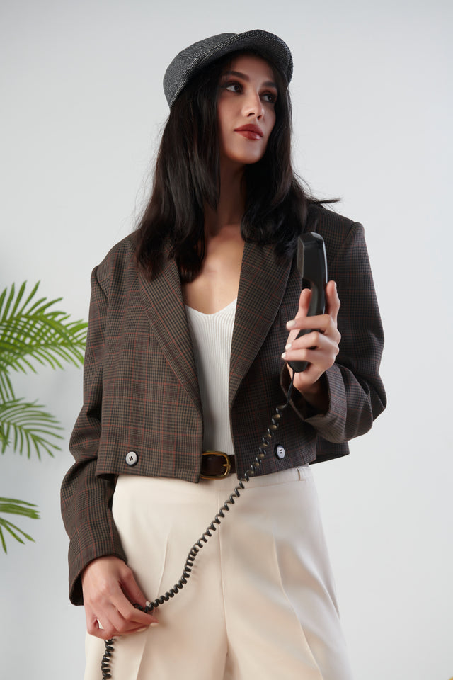 Gabri's Cropped Wool Blazer